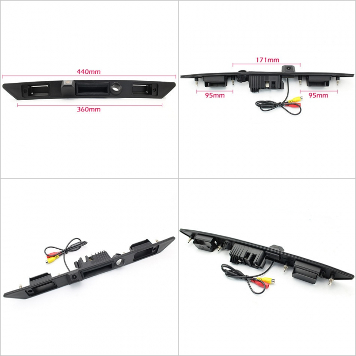 Camera marsarier HD cu starlight night vision dedicata pentru Audi A3, A4, A6, A8, Q7 - FA901 [3]