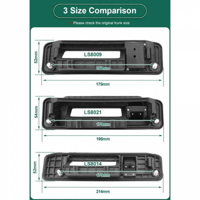 Camera marsarier HD, unghi 170 grade, cu StarLight Night Vision pentru Mercedes C-Class W205, CLA C117 - LS8021 [6]