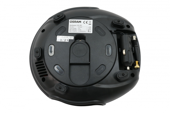 Compresor aer, auto, MinOsram OTI200, 5.5 bar, 12 V, manometru analog, adaptoare incluse [5]
