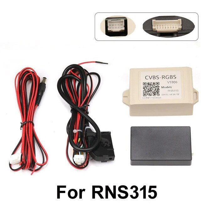Interfata video VW, Skoda, Seat, convertor CVBS-RGBS pentru montare camera marsarier aftermarket la RNS315 [5]