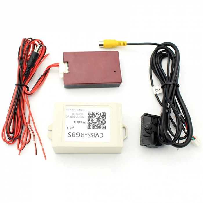 Interfata video VW, Skoda, Seat, convertor CVBS-RGBS pentru montare camera marsarier aftermarket la RNS510 si RCD510 [6]