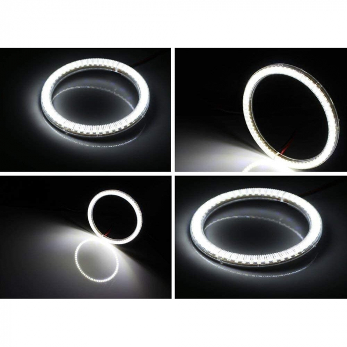 Kit 4 Inele Angel Eyes LED SMD 4 cercuri de 120mm pentru BMW E30, E32, E34 12V [1]
