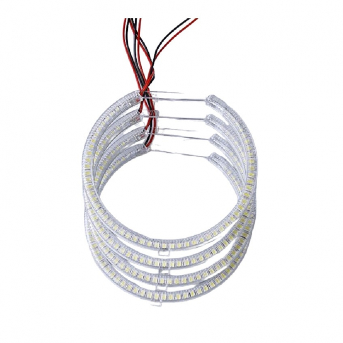 Kit 4 Inele Angel Eyes LED SMD Canbus BMW E39 Facelift 4x127mm 12V [1]