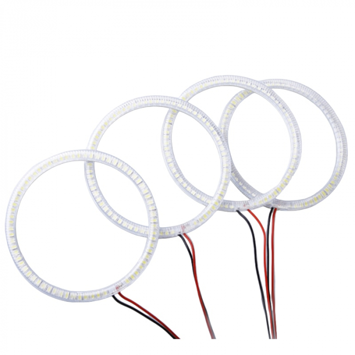 Kit 4 Inele Angel Eyes LED SMD Canbus VW Golf 4 pentru farurile fara xenon din fabrica 2X90mm, 2X126mm [1]