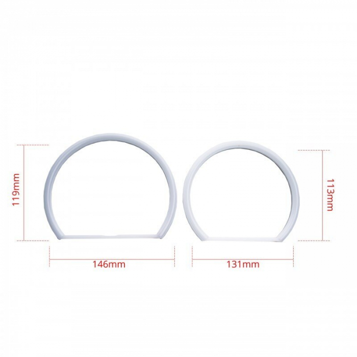 Kit Angel Eyes LED COTTON pentru BMW E46 cu Far ZKW fara lupa si fara Xenon din Fabrica 2x131mm si 2x146mm [3]