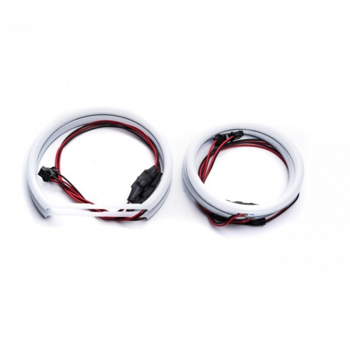 Kit Angel Eyes LED COTTON pentru BMW E90 Facelift fara xenon si fara lupe 2x106mm si 2x131.5mm [5]
