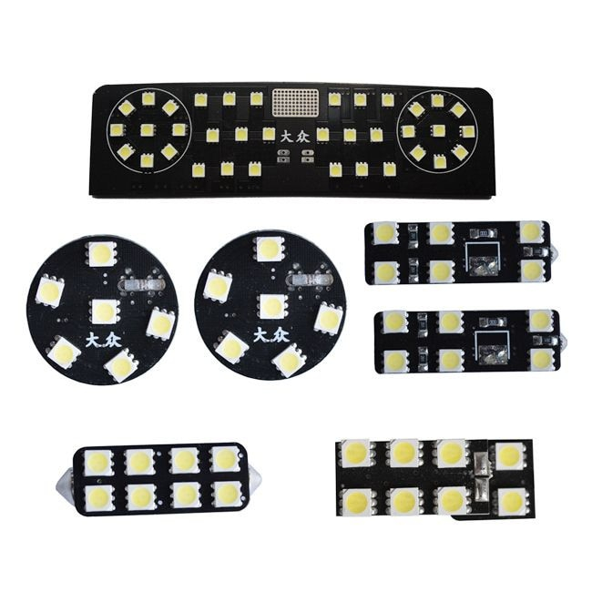 Kit leduri interior 7 piese pentru VW Volkswagen Golf 6 [1]