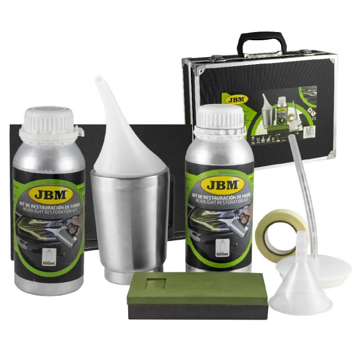 Kit restaurare faruri cu polimer lichid JBM - include 2 X 600ml substanta [5]