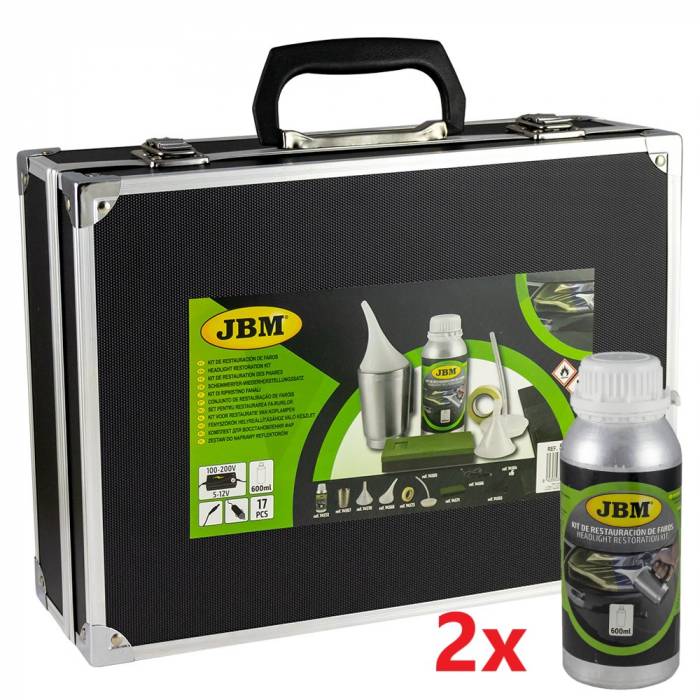 Kit restaurare faruri cu polimer lichid JBM - include 2 X 600ml substanta [2]