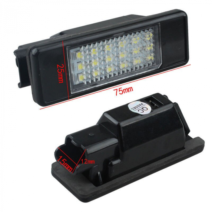 Lampi numar led PEUGEOT 106, 207, 307, 1007 [2]