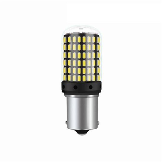 Led auto 1156 BA15S P21W 1156 Alb cu Canbus 144 SMD 3014 12V - BA15S-144SMD-3014 [4]