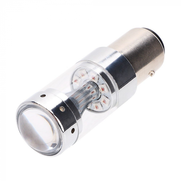 Led auto ALB 60W P21/5W / BAY15D Canbus cu leduri CREE - Fara polaritate [2]