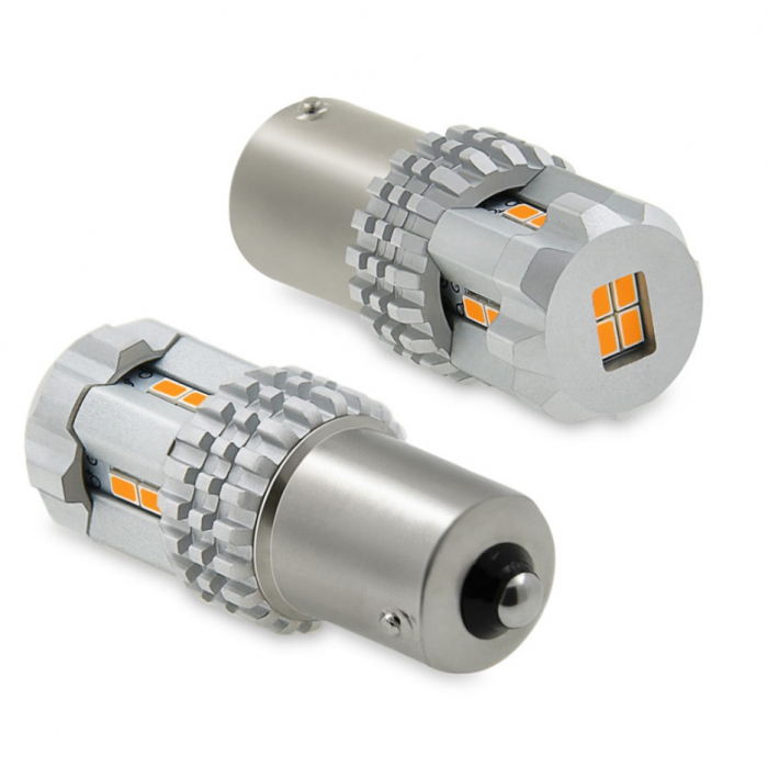 Led auto ALB BA15S cu 12 SMD 3020 12V Canbus 5KH-1156(180)-W [1]