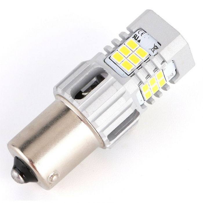 Led auto ALB BA15S cu 24 SMD 3020 12V Canbus BTLE5040A [1]