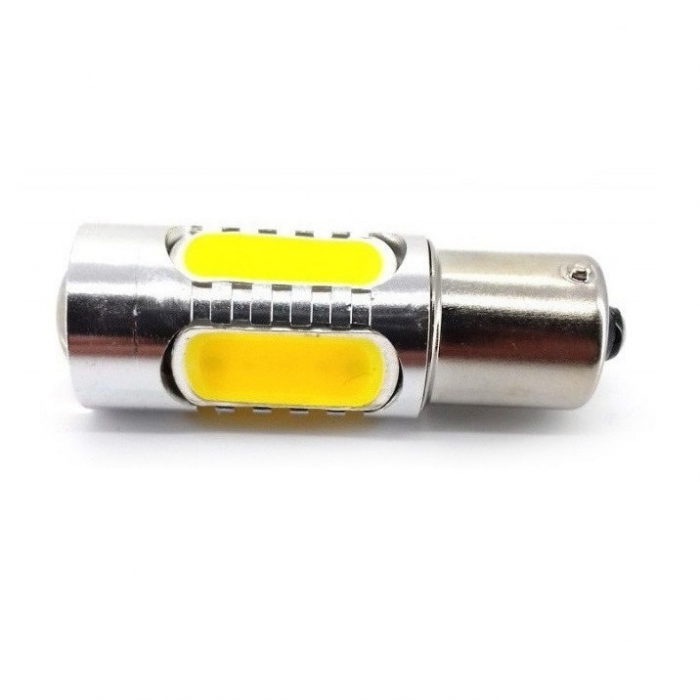 Led auto ALB BA15S P21W cu Canbus, 12V 7,5W cu lupa [1]