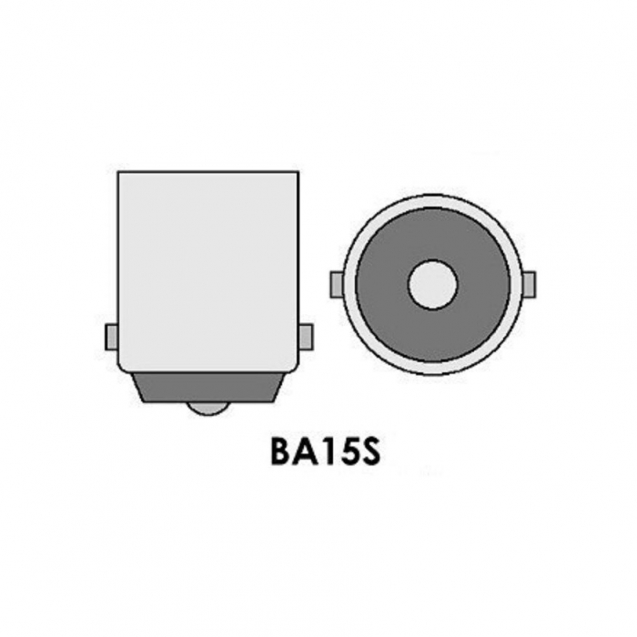 Led auto ALB BA15S P21W cu Canbus, 12V 7,5W cu lupa [2]