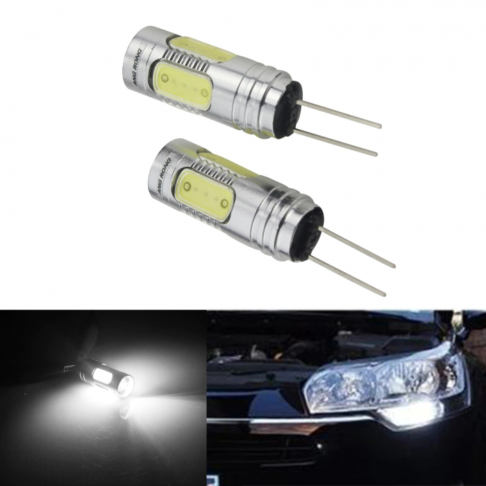 Led Auto ALB HP24W / G4 7.5W COB - Lumini De Zi DRL Citroen, Peugeot - G4-7.5W [1]
