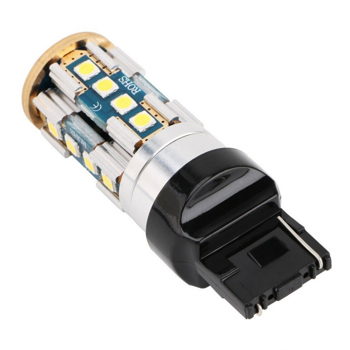 Led Auto ALB T20 7440 Canbus Cu 20 SMD 3030 12-24V Fara Polaritate [3]