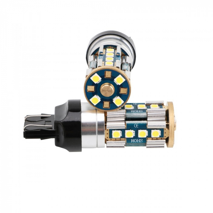 Led Auto ALB T20 7443 Canbus Cu 20 SMD 3030 12-24V Fara Polaritate [1]