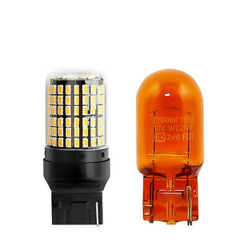 Led auto Canbus Alb T20 7443 W21/5W cu 144 SMD 3014 12V - T20 7443-144SMD-3014 [6]