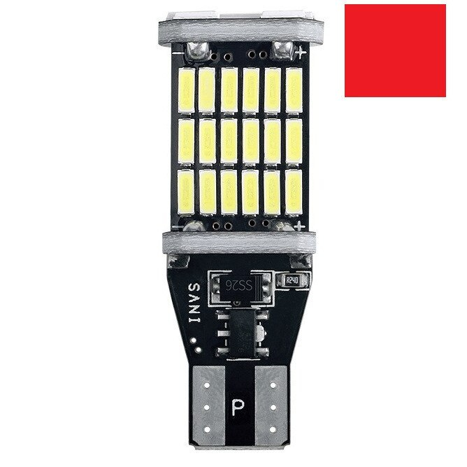 Led Auto Canbus T15 (W16W) 45 Smd 4014 12V - T15-4014-45LED-ROSU [4]