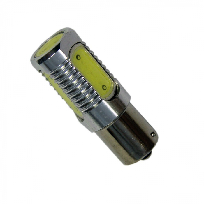 Led auto Galben BA15S High Power cu pini simetrici la 180 grade [2]