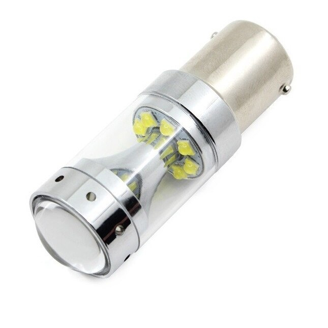 Led auto Portocaliu 60W BAU15S Canbus cu leduri Cree - BTLE1607C [4]