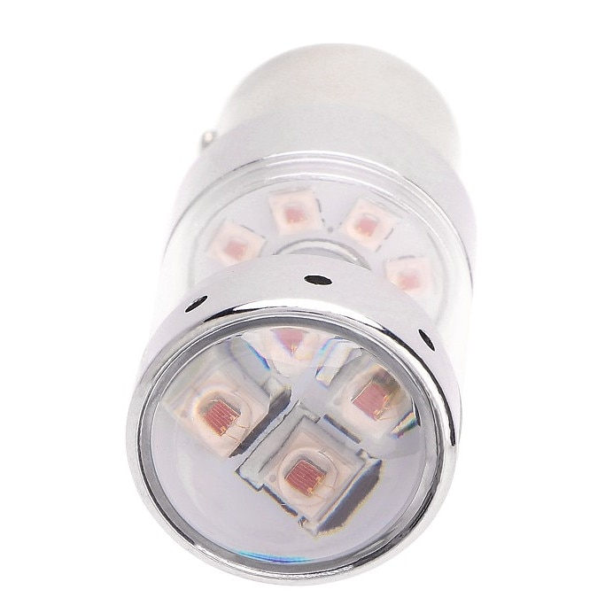 Led auto ROSU 60W P21/5W / BAZ15D Canbus cu leduri CREE - Fara polaritate [1]