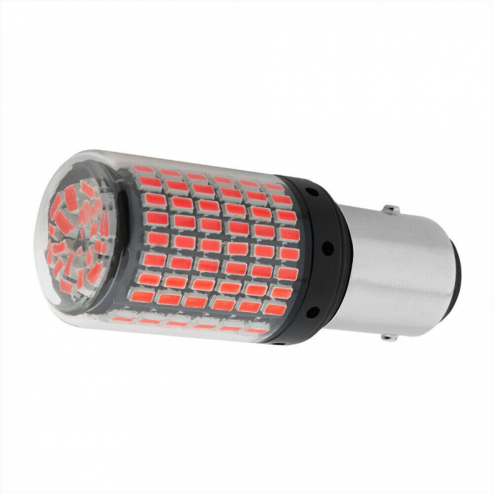 Led auto Rosu BAY15D P21/5W 1157 Canbus cu 144 SMD 3014 12V - BAY15D-144SMD-3014 [1]