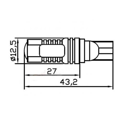 Led auto T10 canbus 30W 12-24V leduri CREE [2]