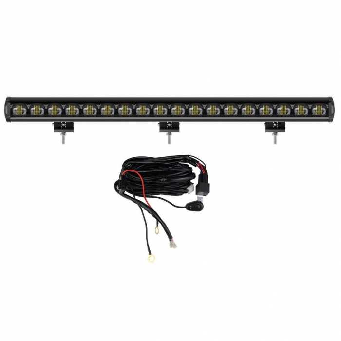 LED Bar 180W 6D 12V-24V, 19440 Lumeni, 41"/103 cm + cablaj alimentare cu releu, siguranta si buton on/off [6]