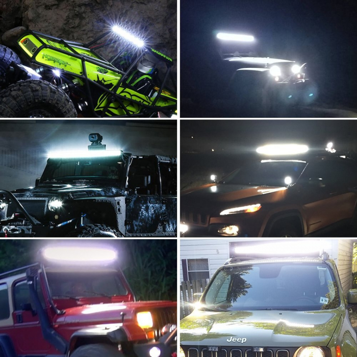LED Bar Auto 702W, leduri pe 3 randuri, 12V-24V, 49140 Lumeni, 50"/127 cm, Combo Beam 12/60 Grade [3]