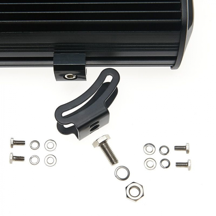 LED Bar Auto cu 2 faze (faza scurta/faza lunga) 108W/12V-24V, 9180 Lumeni, lungime 23,5 cm, Leduri CREE + Cablaj cu Releu si Buton On/Off [1]