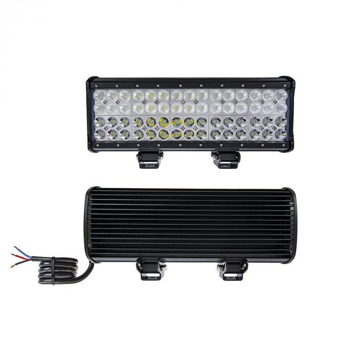 LED Bar Auto cu 2 faze (faza scurta/faza lunga) 180W/12V-24V, 15300 Lumeni, lungime 37 cm, Leduri CREE [2]