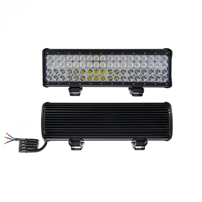 LED Bar Auto cu 2 faze (faza scurta/faza lunga) 216W/12V-24V, 18360 Lumeni, lungime 44 cm, Leduri CREE [2]