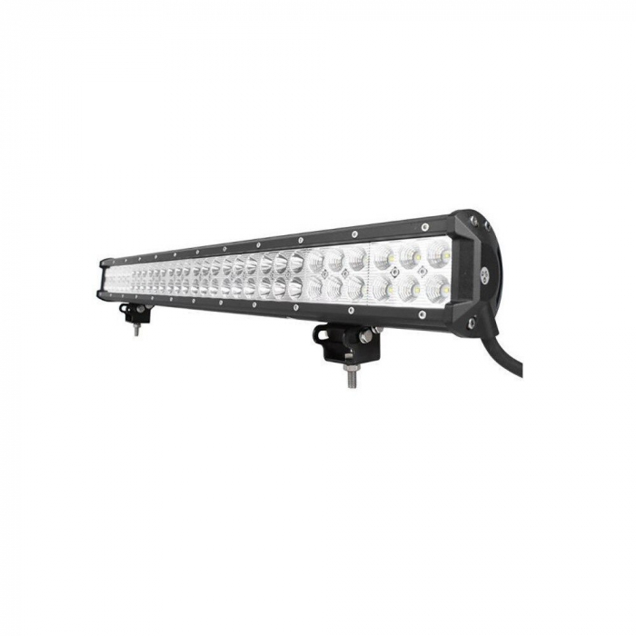 LED Bar Auto Offroad 180W/12V-24V, 15300 Lumeni, 28"/72 cm, Combo Beam 12/60 Grade + Cablaj cu Releu si Buton on/off [4]