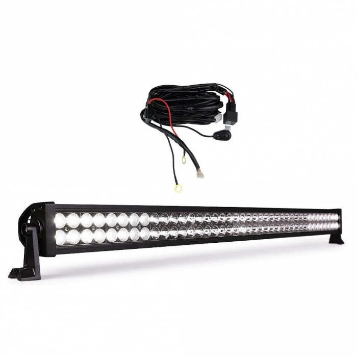 LED Bar auto offroad 240W/12V-24V, 17.600 lumeni, 41,5"/106 cm, combo beam 12/60° + Cablaj cu Releu si Buton on/off [5]