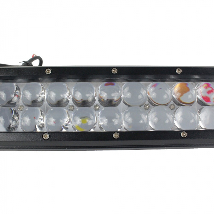 LED Bar Auto Offroad 4D 126W/12V-24V, 10710 Lumeni, 20"/51 cm, Combo Beam 12/60 Grade + Cablaj cu Releu si Buton [3]