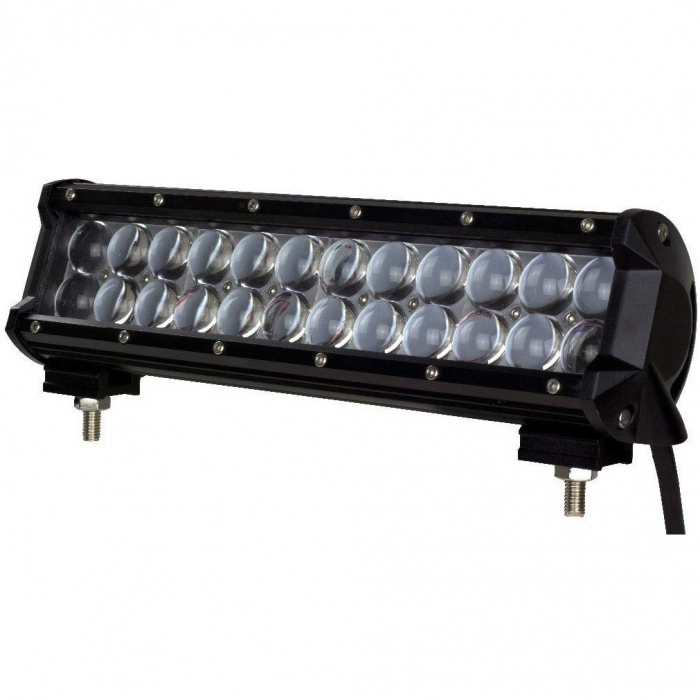 LED Bar Auto Offroad 4D 72W/12V-24V, 6120 Lumeni, 12"/30 cm, Combo Beam 12/60 Grade + Cablaj cu Releu si Buton [1]