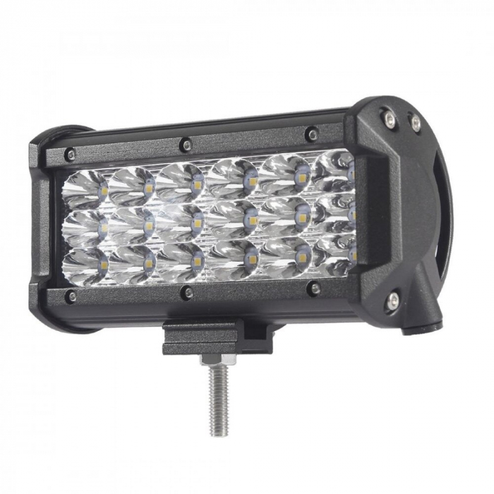 LED Bar Offroad 54W, leduri pe 3 randuri, 12V-24V, 3780 Lumeni, 5"/12,7 cm, Combo Beam 12/60 Grade [3]