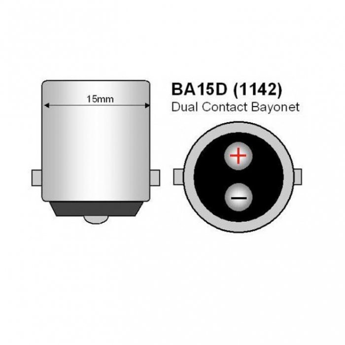 Led Barca, Vapor, Yacht Rosu 80W BA15D, 1142 NAVAL 12V-24V Canbus led CREE - BTLE1125C-BA15D-Rosu [1]