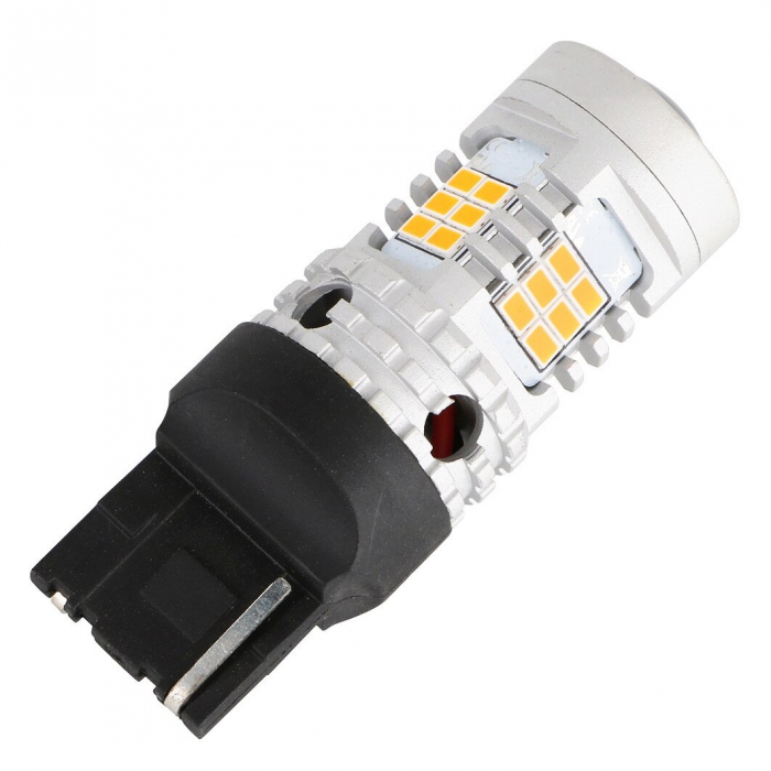 Led Semnalizare Portocaliu WY21W T20 7440 Super Canbus Cu 26 SMD 3020 - BTLE5029B [3]