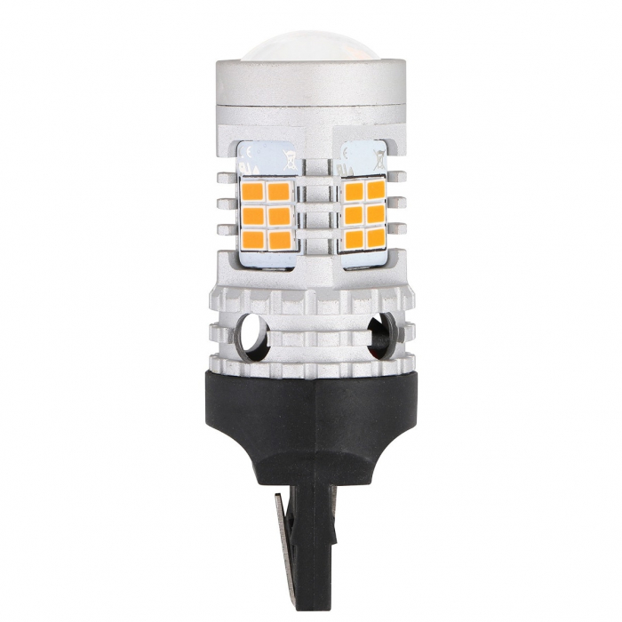 Led Semnalizare Portocaliu WY21W T20 7440 Super Canbus Cu 26 SMD 3020 - BTLE5029B [1]
