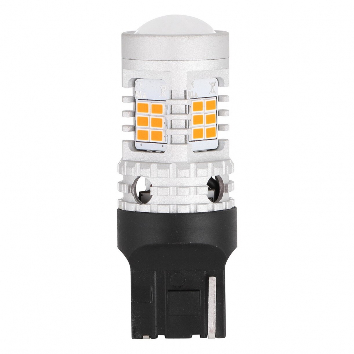 Led Semnalizare Portocaliu WY21W T20 7440 Super Canbus Cu 26 SMD 3020 - BTLE5029B [2]