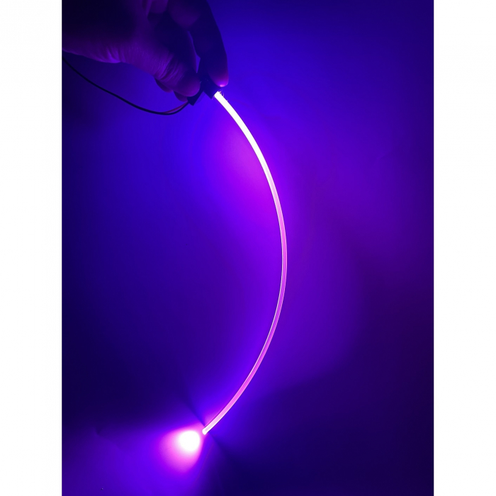 Lumini ambientale Roz cu o sursa LED si 1m Fibra optica - FK-S1M1L-PINK [1]