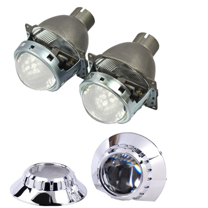 Lupe Bixenon Q5 D2S 3" IPH3002 cu ornamente tip ZKW incluse pentru inlocuirea lupelor originale arse/matuite/uzate [2]