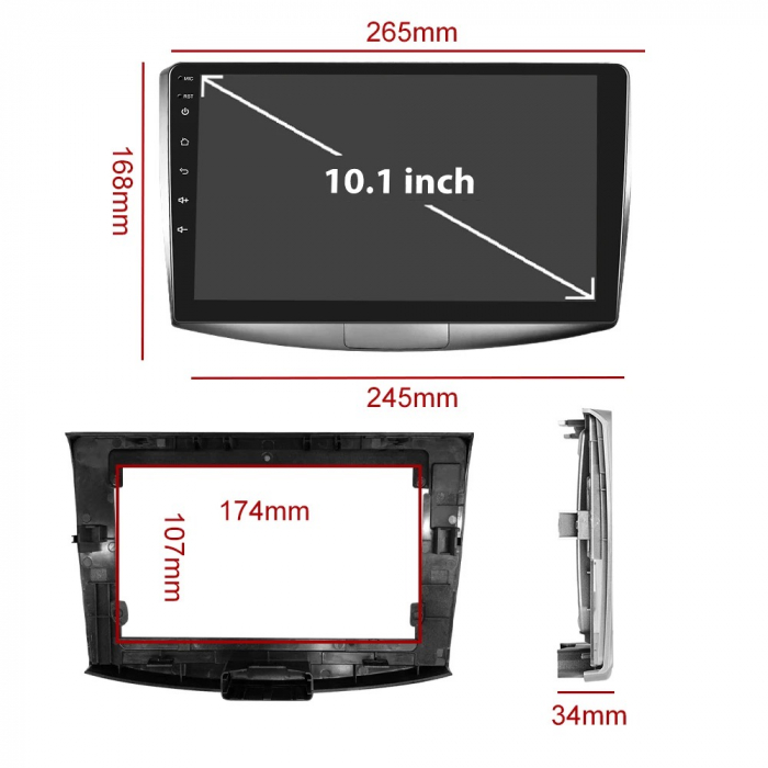Navigatie Android 12, Carplay, 10 Inch, Volkswagen Passat B6, B7, CC 2010-2015, GPS, Canbus, bluetooth, Wi-fi, 4 GB RAM, 64 GB ROM [3]
