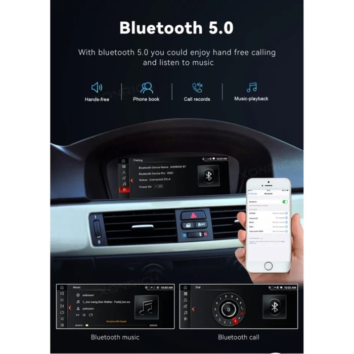 Navigatie Android 13 pentru BMW E60/E61/E90/E91 (2005-2010) - Ecran 8.8'' HD, 4GB RAM + 64GB ROM, CarPlay Wireless & Android Auto, Procesor Octa-Core CCC System [4]