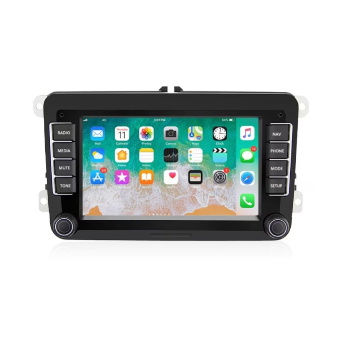 Navigatie Android 7" HD, CarPlay & Android Auto, 2GB RAM + 32GB, Wi-Fi, USB, Canbus Extern - Compatibila VW Passat, Golf, Touran, Skoda Octavia, Seat [1]