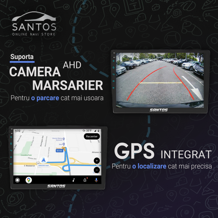 Navigatie Ford Focus 2, 2004-2011 pentru Clima Automata, Android 13, 9 inch QLED, Octa Core 6GB RAM 128GB, Wireless CarPlay Android Auto, Slot Sim 4G, GPS, Waze [5]